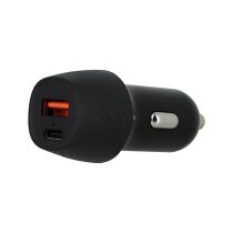 51W EDENWOOD usb A en usb C sigarettenaansteker oplader ZWART