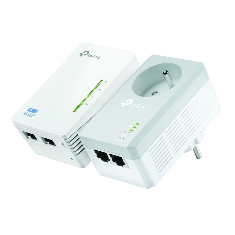Pack de 2 CPL WiFi TP-link AV600 WiFi N 300 Mbps (TL-WPA4220KIT) prix Maroc