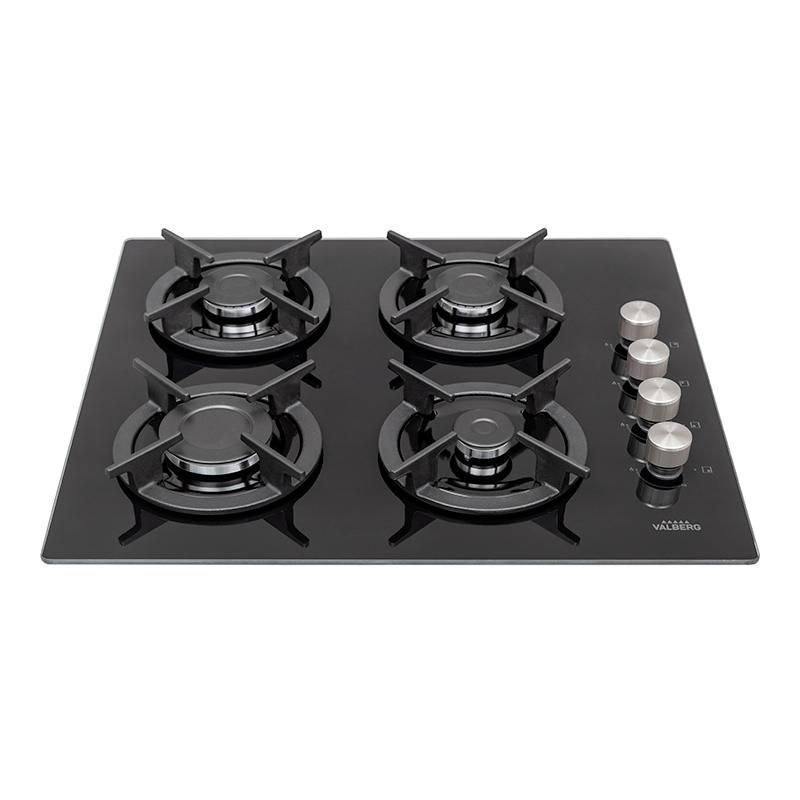 Plaque de cuisson gaz verre VALBERG GGH 4 IC VET Electro Dépôt