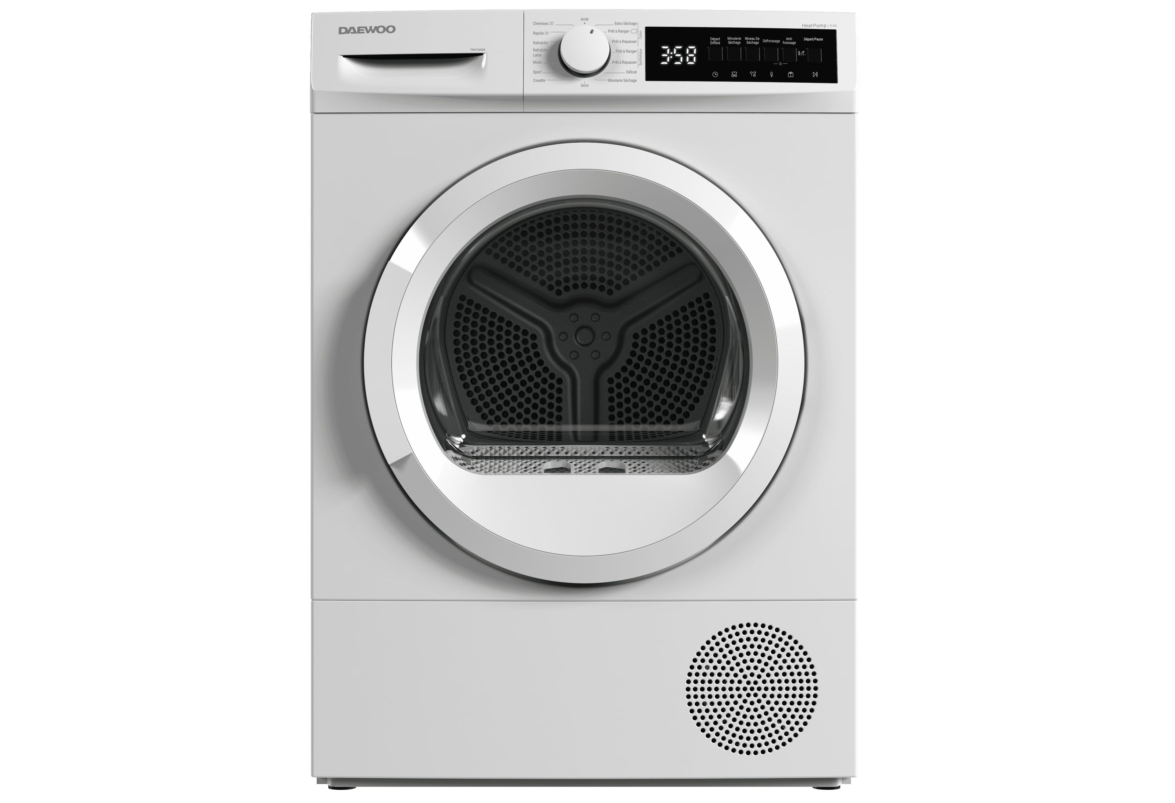 Sèche-linge pompe à chaleur DAEWOO T9HT2WEFR - Electro Dépôt