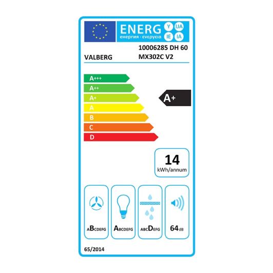 VALBERG Decoratieve dampkap DH 60 MX302C V2