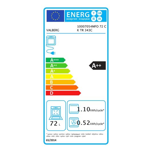 Four chaleur tournante VALBERG MFO 72 C K TR 343C