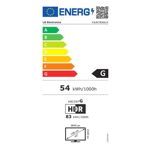 LG 43UR78006LK  - TV 43