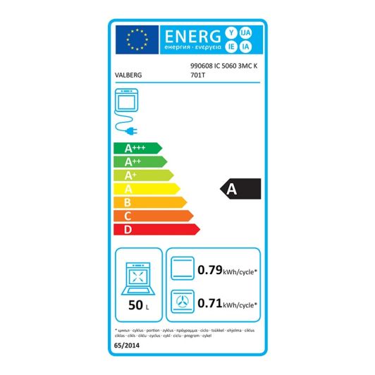 Fornuis inducti VALBERG IC 5060 3MC K 70