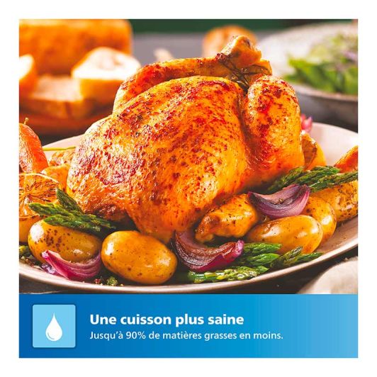 Friteuse à air chaud multifonctions PHILIPS NA351/00 double panier 9L 