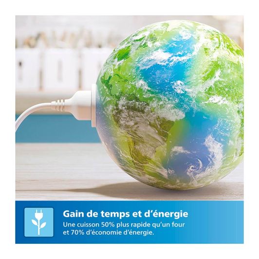 Friteuse à air chaud multifonctions PHILIPS NA351/00 double panier 9L 