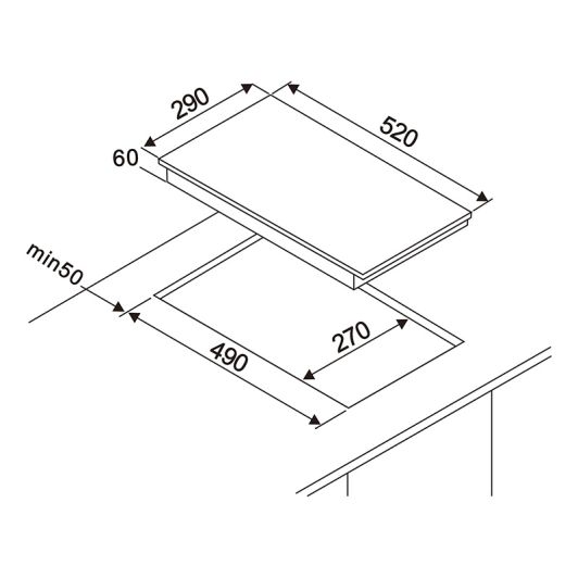 Domino inductie VALBERG IH 2 M TB 373C