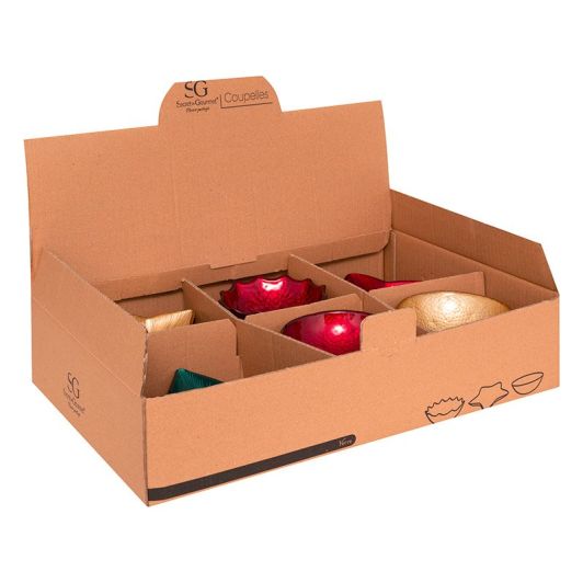 Glazen schaaltjes in assorti modellen