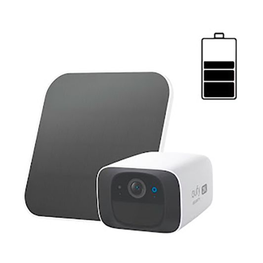 Caméra de Surveillance extérieure EUFY C210+Panneau Solaire