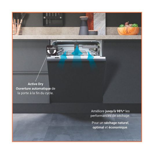 HOTPOINT Semi-geïntegreerde vaatwasser HA3PB14BN7A0X