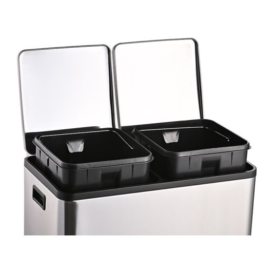 Poubelle VALBERG inox 2x30L