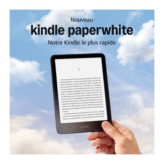 E-reader AMAZON Kindle Paperwhite ( 2024) -16GB-zwart-met pub - 12de generatie.