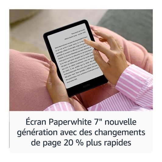 E-reader AMAZON Kindle Paperwhite ( 2024) -16GB-zwart-met pub - 12de generatie.