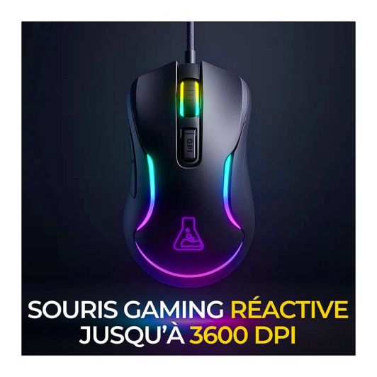 Gamingpakket THE G-LAB Chromium (toetsenbord - muis - muismat)