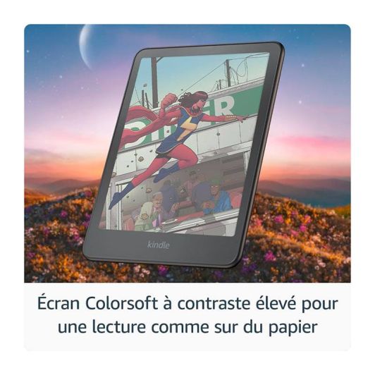 Liseuse AMAZON Kindle Colorsoft SE ( 2024) -32GB-Noir-avec pub - 12ème génération.