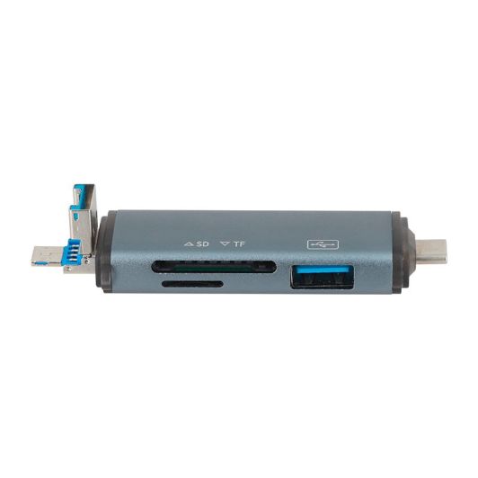 SEDEA 6-in-1 Multifunctionele Kaartlezer - USB - USB-C