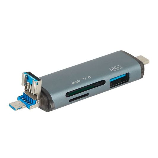 SEDEA 6-in-1 Multifunctionele Kaartlezer - USB - USB-C