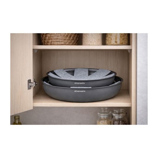 Set ARTHUR MARTIN pannen 24 28 cm keramiek