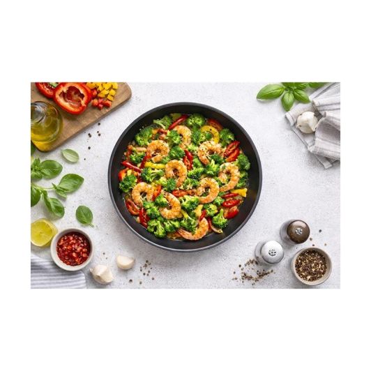 Set ARTHUR MARTIN pannen 24 28 cm keramiek