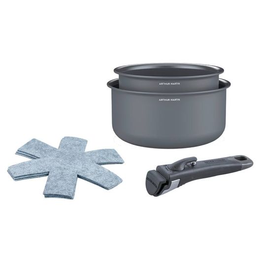 Lot de 2 casseroles céramique ARTHUR MARTIN 16-20 cm