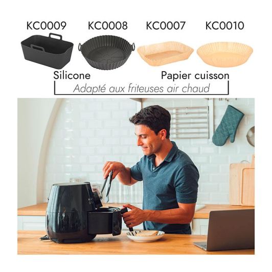 Papier cuisson x50 20.5x14cm airfyer