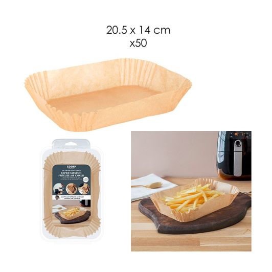 Bakpapier x50 airfyer 20.5x14cm