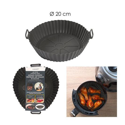 moule silicone diamètre 20cm pour airfryer