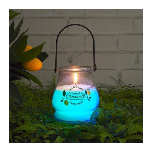 Bougie citronnelle led pot verre
