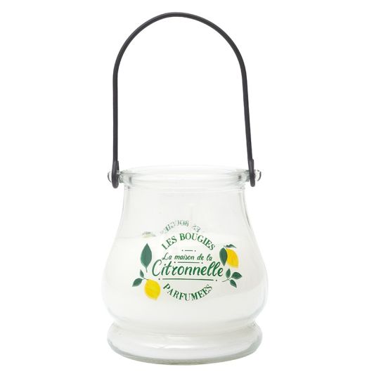Bougie citronnelle led pot verre