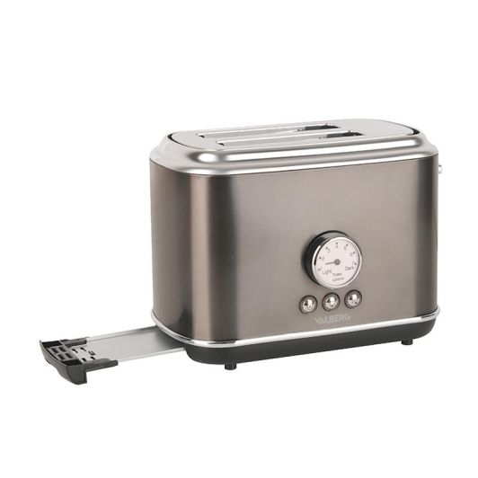 Grille-pain VALBERG VAL-TC2RETRO-DX DARK INOX