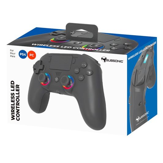 Manette SUBSONIC sans fil pour PS4 Noire
