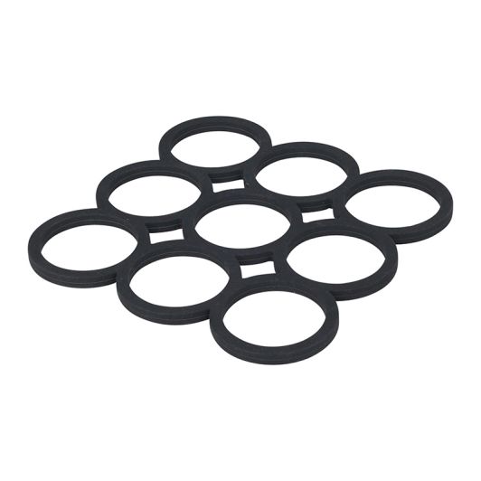 Dessous de plat silicone formes géométriques