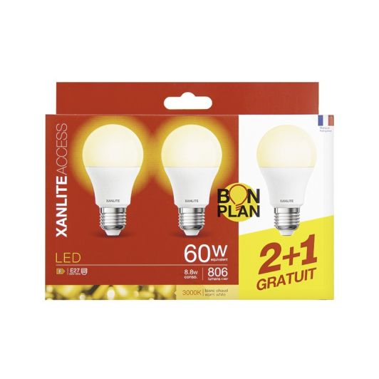 Ampoule XANLITE E27x3 Standard