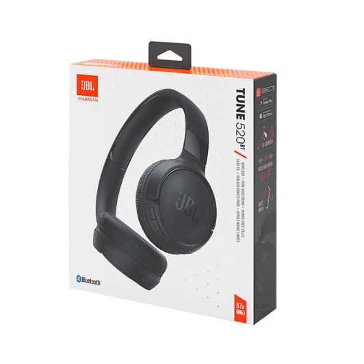 Hoofdtelefoon JBL Tune 520 Bluetooth ZWART