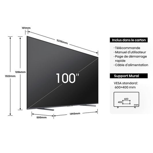 HISENSE 100E7NQ - TV 4K 100