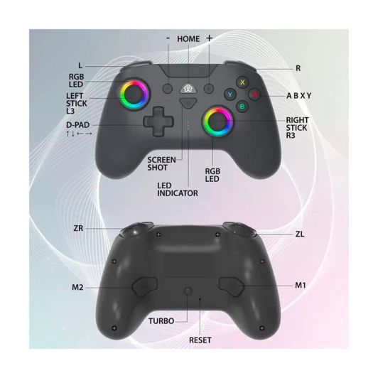 Manette SUBSONIC sans fil pour Switch Noire