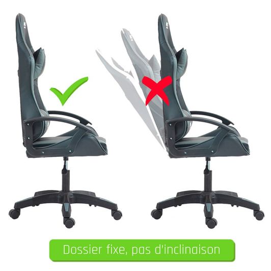 Chaise gaming AMS Gamer#BUTTERFLY Noir