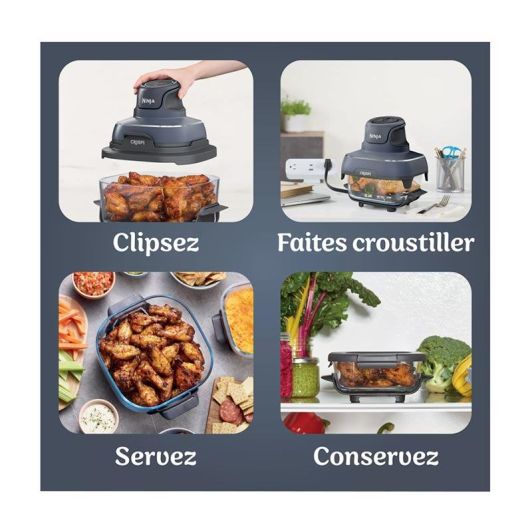 Friteuse à air portatif NINJA Crispi 4 en 1 
