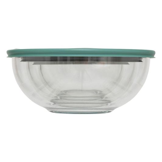 Lot de 3 saladiers verre + couvercles