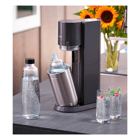 SODASTREAM DUO ZWART Pack 2 glazen karaffen