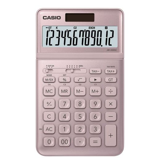 Calculatrice CASIO JW-200SV ROSE METALISE