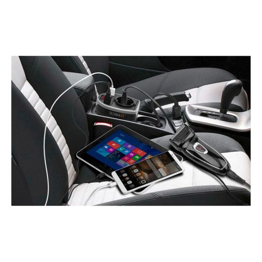 Convertisseur TECHNAXX de tension 12 VOLT + 2 PORTS USB TE13
