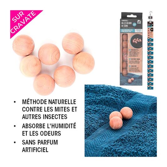 Anti motten cederhouten balletjes x24