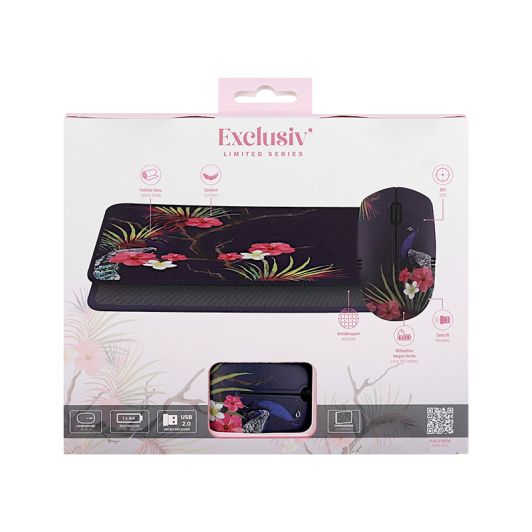 Pack tapis + souris design TNB TROPIC - COLLECTION EXCLUSIV’