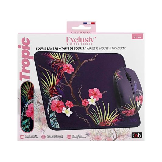 Pack tapis + souris design TNB TROPIC - COLLECTION EXCLUSIV’