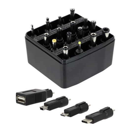 Alimentation EDENWOOD universelle 3 à 12V - 27W USB-C + 20 connecteurs