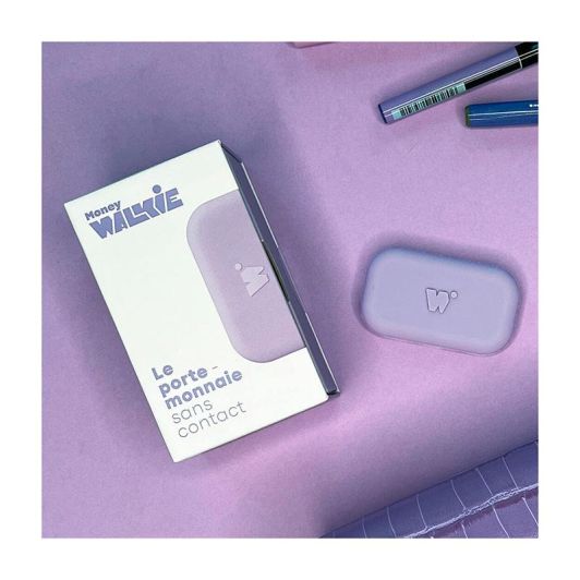 Terminal MONEY WALKIE portemonnee zonder contact - Paars