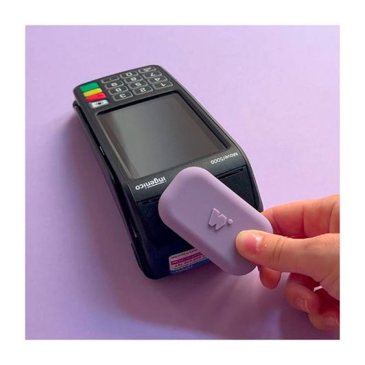 Terminal MONEY WALKIE portemonnee zonder contact - Paars