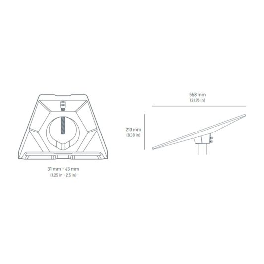 Fixation STARLINK adaptateur de tuyau standard