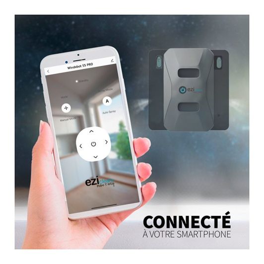 Robot laveur de vitres E.ZICLEAN WINDOWBOT S6 ULTRA